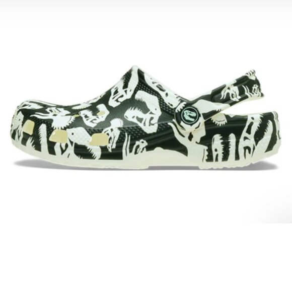 NEW Crocs Glow in the Dark Dino Kids' Clogs Sizes Junior 3 or 5 - Picture 3 of 6